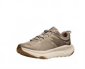 NEW HOKA men's transport everyday running shoes in dune/eggnog